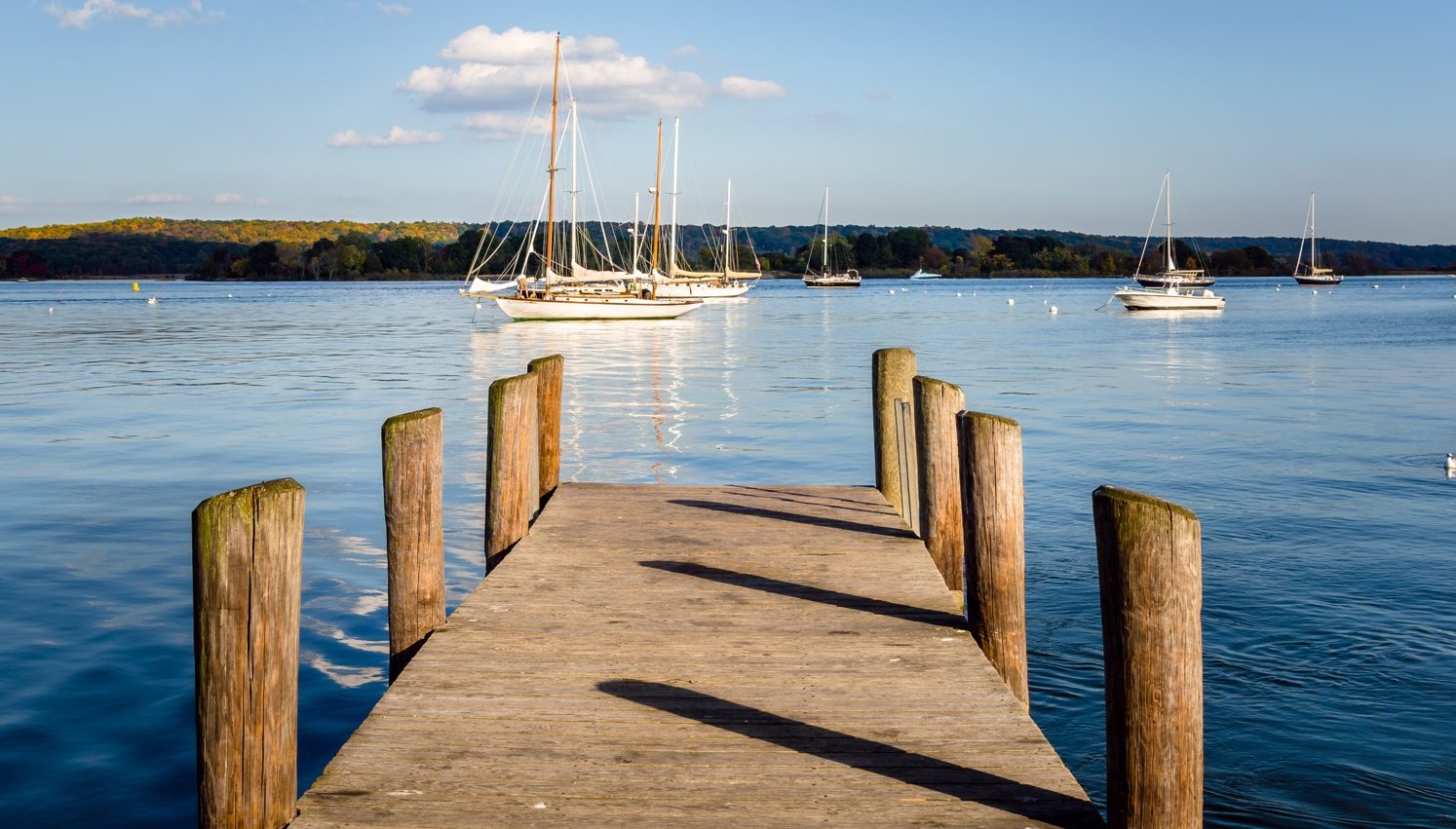 a pier with serene water, a tourist place