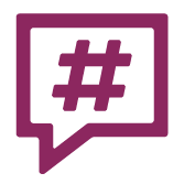 Hashtag icon - Tag your video