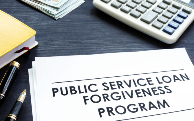 Public Service Loan Forgiveness PSLF Program documents.