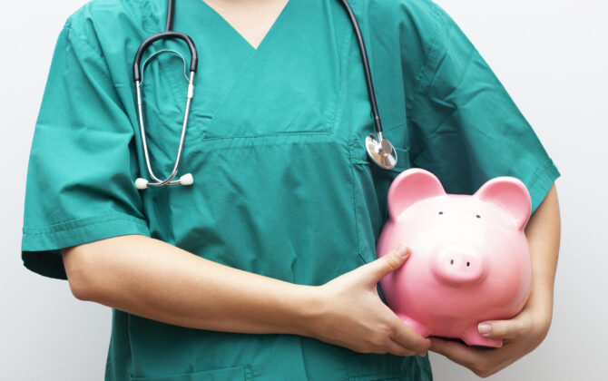 Nurse-with-piggy-bank