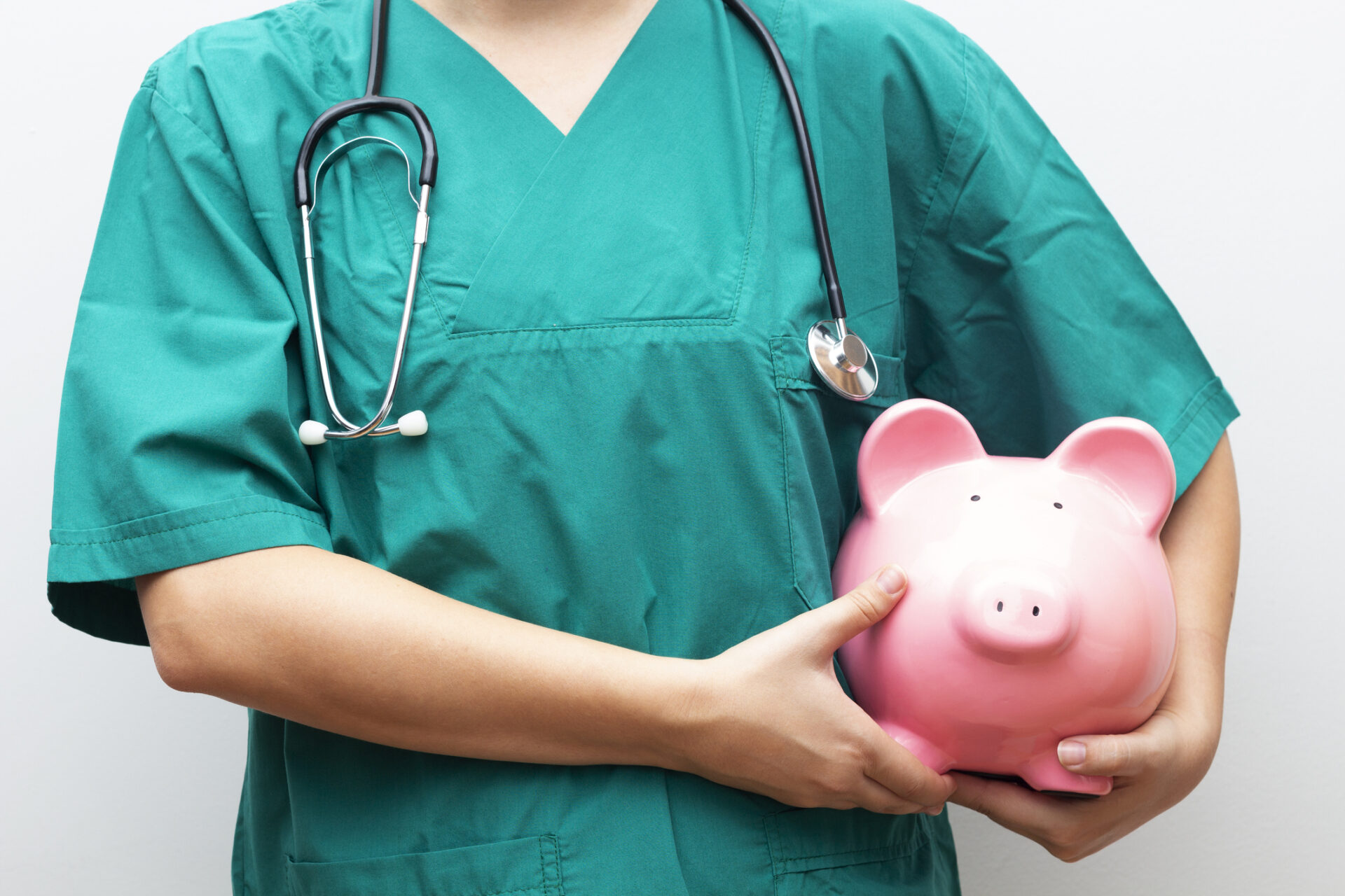 Nurse-with-piggy-bank