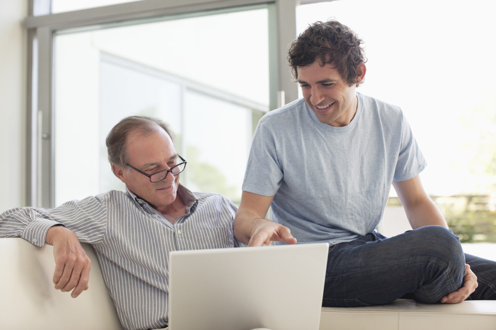 Father and son discuss how they will repay Parent Plus student loans