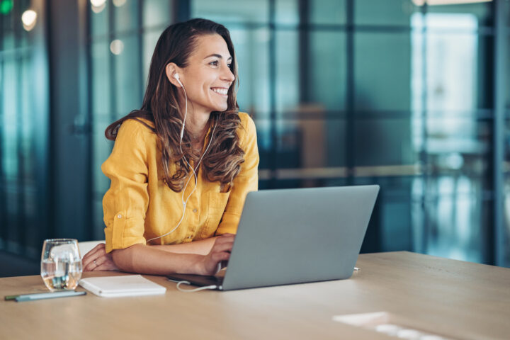 Professional woman learning how to get student loan stress relief with expert guidance